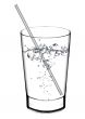 Glass with water 