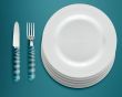 empty white plates