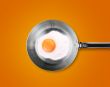 Fried egg in a frying pan