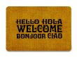 welcome cleaning foot carpet 