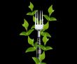 green leaves around Fork 