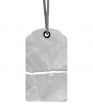 Blank torn price tag