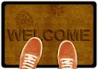 welcome cleaning foot carpet 