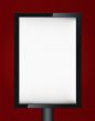Blank advertising billboard 
