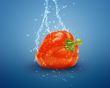 Fresh red bell pepper