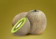 Melon and kiwi inside