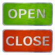 Open and close  signs