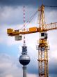 Berlin TV tower-crane