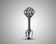 Old key in light bulb