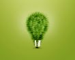 Green light bulb idea