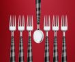 set of forks