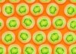 seamless background of fresh Kiwi  slices