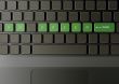 Keyboard with go green button