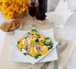 Vitamin salad with pink wine