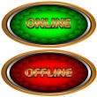 Online and offline icon