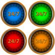 24/7 service icon 