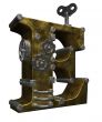 steampunk letter e
