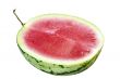 Watermelon in half