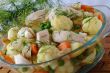 Boiled vegetables with chicken