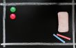 Blackboard background with a chalk frame