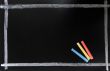 Blackboard background with a chalk frame