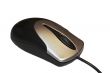 Black and white computer mouse isolated on the white background