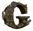 steampunk letter g