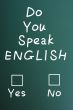 Do you speak English check boxes