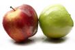 apple on a white background