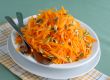 Salad of pumpkin and carrot with pumpkin seeds