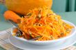 Salad of pumpkin and carrot with pumpkin seeds