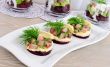 Appetizer with herring and beets
