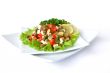 Salad with peppers and capers