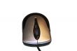 Black and white computer mouse isolated on the white background