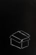 Chalk drawing - concept of `Think Outside the box` 