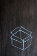 Chalk drawing - concept of `Think outside the box` 