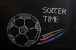 Chalk drawing of Football