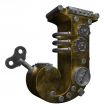 steampunk letter j