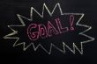 Chalk drawing of Goal