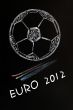 Chalk drawing of EURO 2012