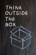 Chalk drawing - concept of `Think outside the box` 