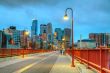 Downtown Minneapolis, Minnesota at night time