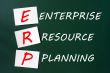 Chalk drawing of ERP acronym for Enterprise Resource Planning