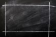 Chalkboard background with a chalk drawing frame
