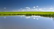 Blue sky and water