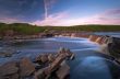 Waterfall with funnels