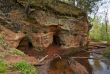 Red sand river-bank