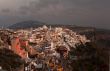 Thira in sunset beams