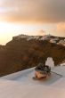 Sunset view in Santorini island