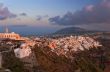 Sunset in Thira of Santorini island